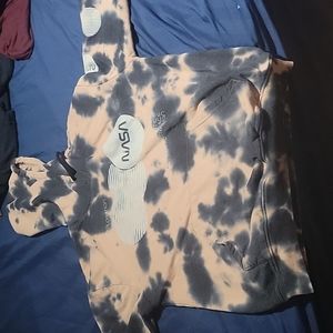 large tan and black nasa hoodie